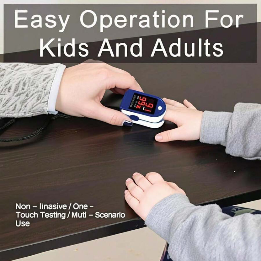 Holiday Sale 50% - Fingertip Pulse Oximeter – Portable SpO2 & O2 Monitor for Home or Sport