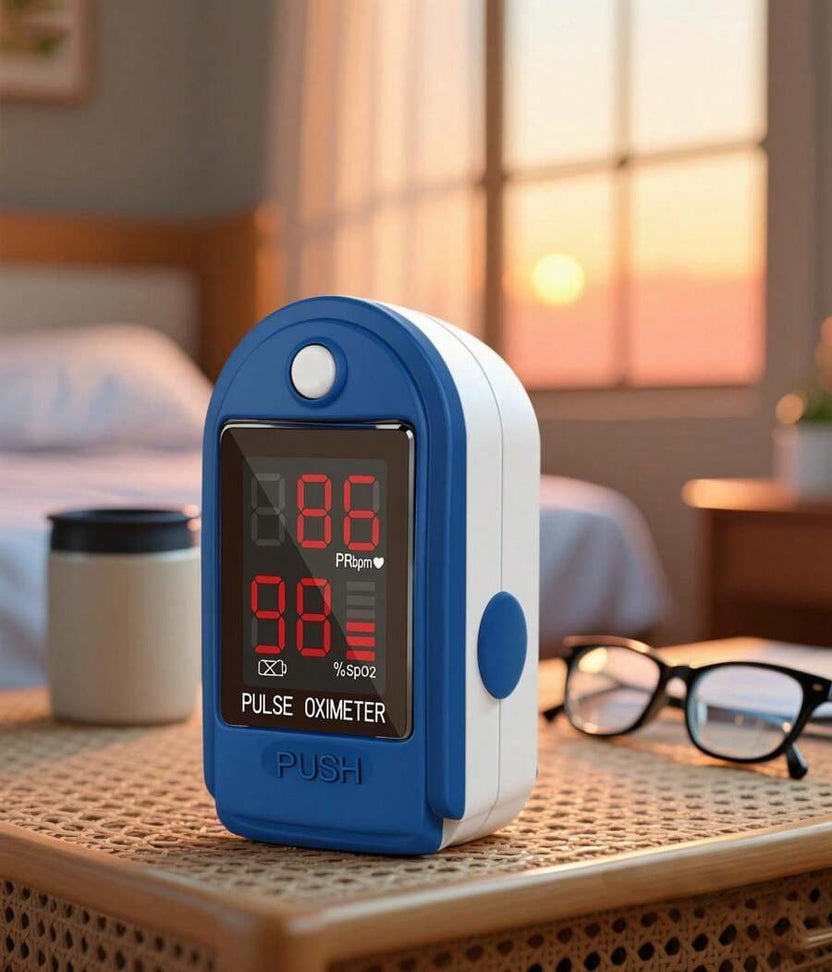 Holiday Sale 50% - Fingertip Pulse Oximeter – Portable SpO2 & O2 Monitor for Home or Sport